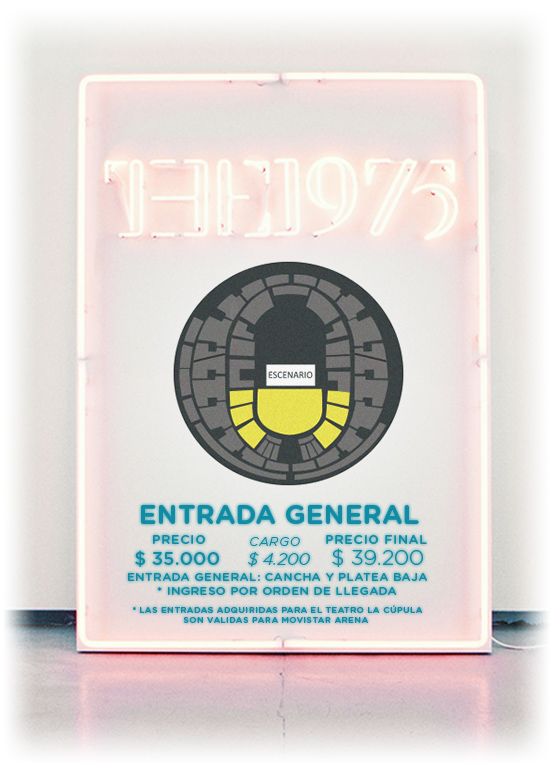 Precio Entradas the 1975 en Chile