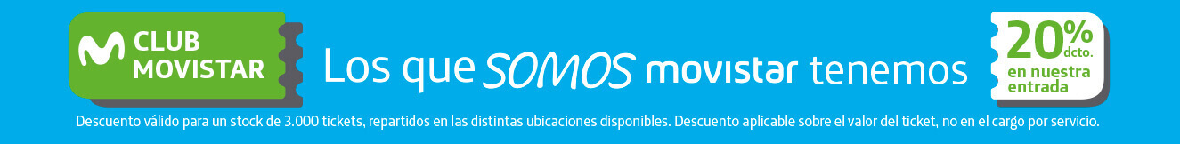Club Movistar - 20% descuento en la entrada - Exclusivo para socios