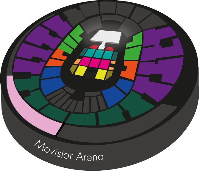 Movistar Arena - Mapa referencial