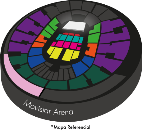 Mapa Complic3s Movistar Arena - Entradas 2017