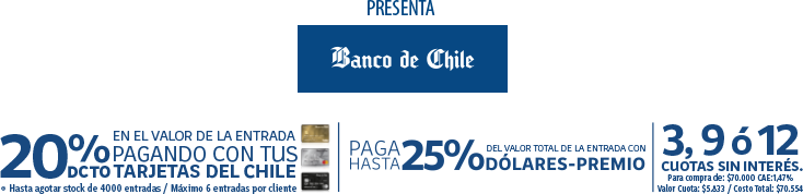 Descuento 20% Banco de Chile